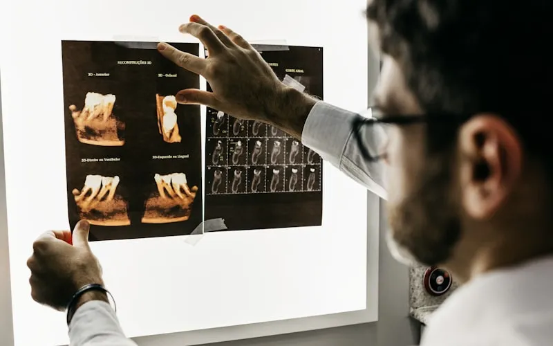 Patient discussing treatment options with their dentist during a consultation