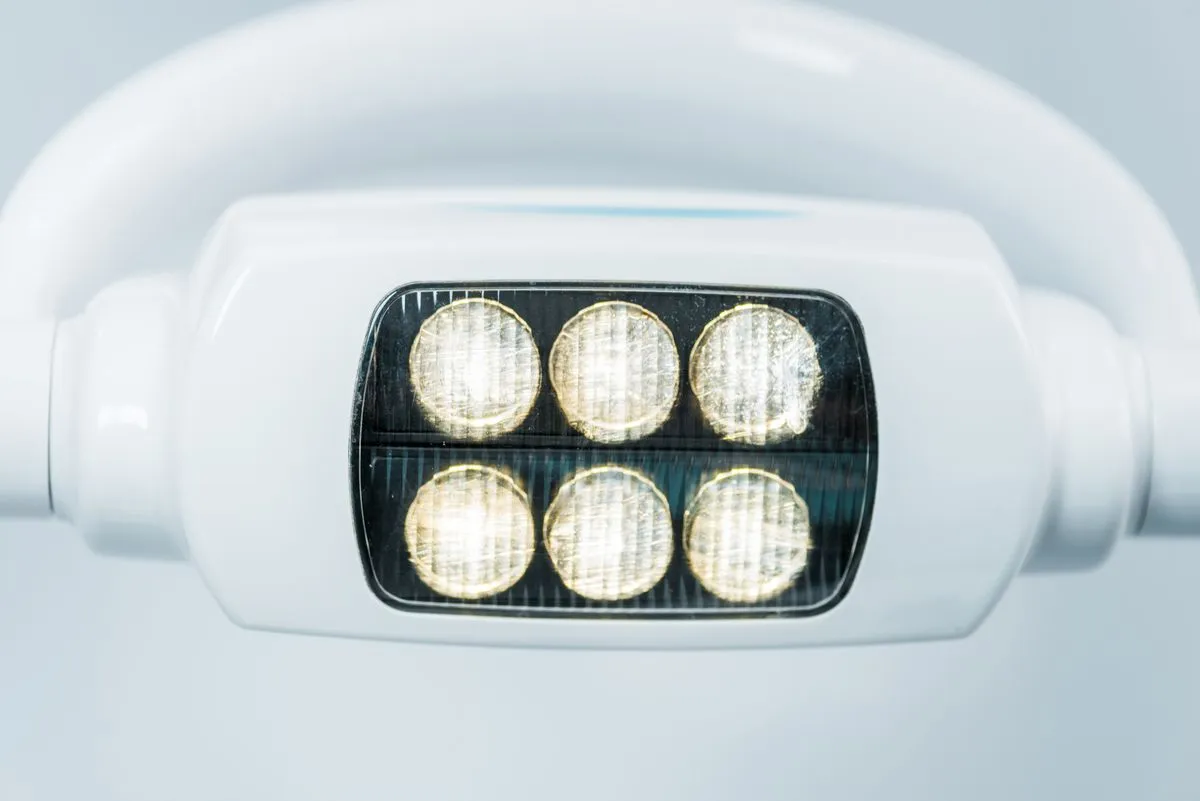 Professional Zoom whitening LED light used during in-office teeth whitening